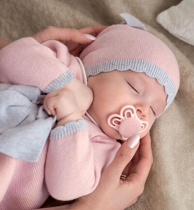 Baby Girl Wool and Cotton Hat PINK