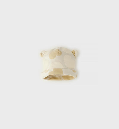 Baby girl cotton hat BEIGE