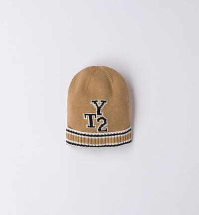 Boys' varsity hat BEIGE