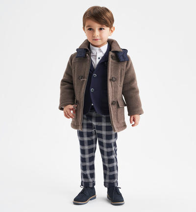 Boy's duffle coat BROWN