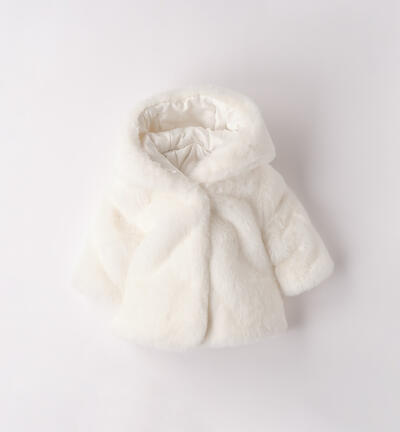 Cappotto per neonata PANNA