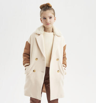 Cappotto per ragazza BEIGE