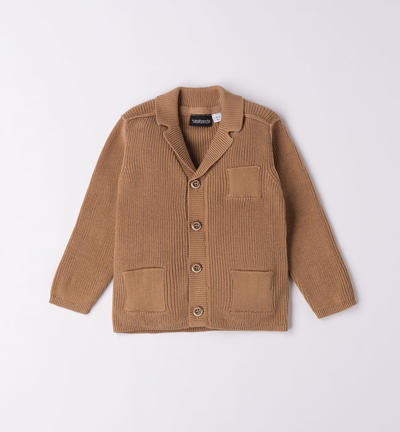Cardigan bambino MARRONE