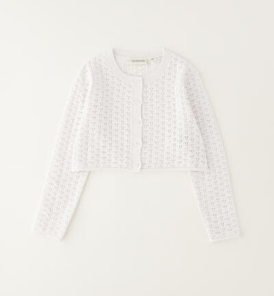 Girls' cardigan WHITE