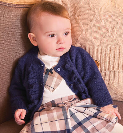 Newborn girl cardigan BLUE