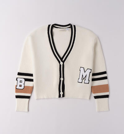 Cardigan da ragazza PANNA
