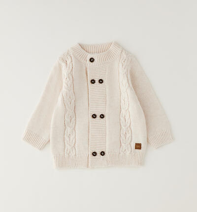 Minibanda baby cardigan BEIGE