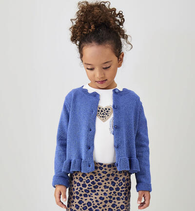 Cardigan per bambina BLU