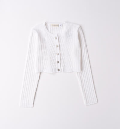 Cardigan for girls WHITE