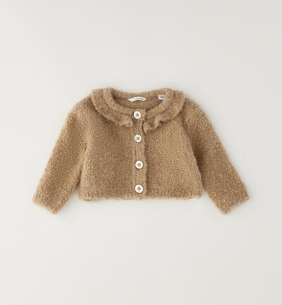Minibanda baby girl cardigan BEIGE