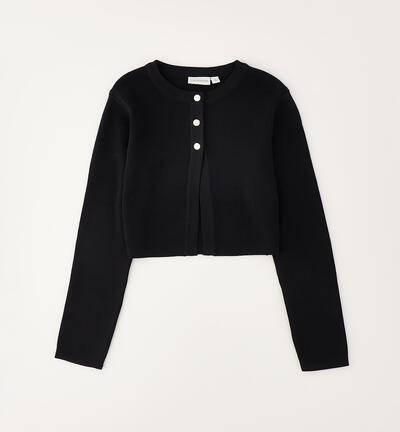 Cardigan per ragazza NERO