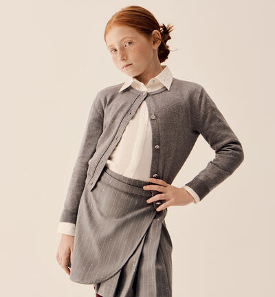 Cardigan per ragazza GRIGIO