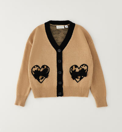 Cardigan Sarabanda per bambina BEIGE