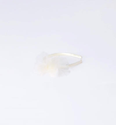 Girl's occasion wear hairband CREAM