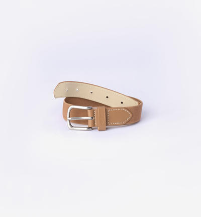 Boys' elastic belt BROWN