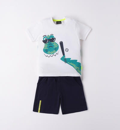 Boys' comfortable set WHITE
