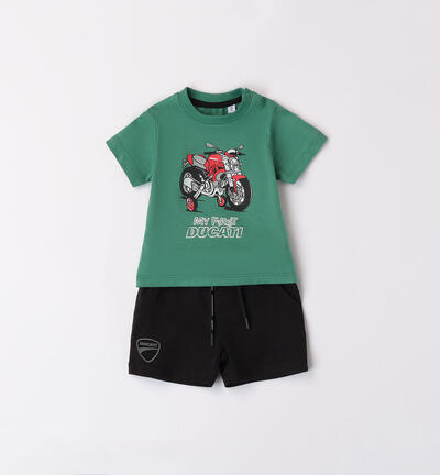 Ducati boys' summer outfit GREEN