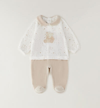 Minibanda two-piece outfit CREAM