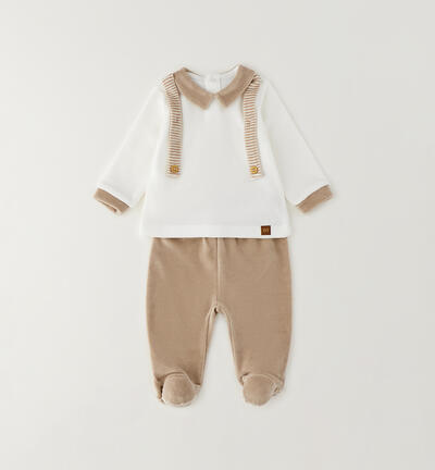 Minibanda baby outfit CREAM