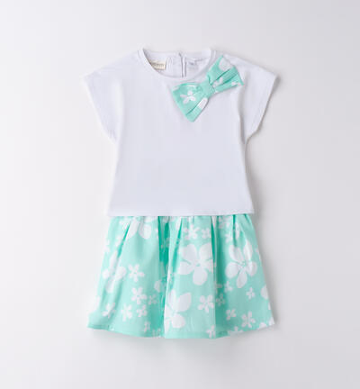 Completino per bambina Sarabanda BIANCO