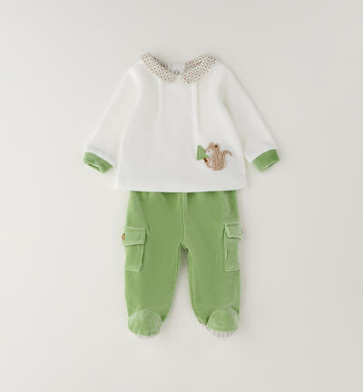 2-piece newborn set CREAM