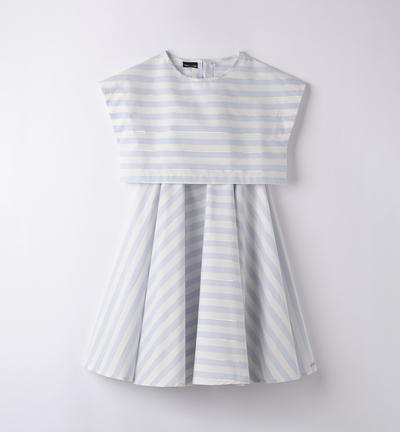 Completo a righe ragazza BLU