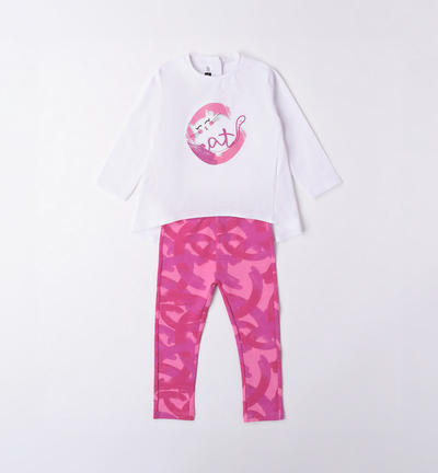 Girl's kitten outfit WHITE
