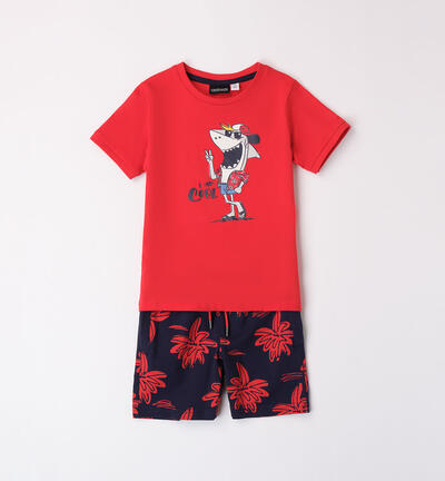Boys' shark outfit RED