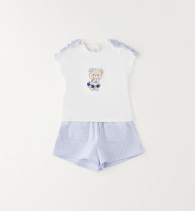 Completo bimba Minibanda BIANCO