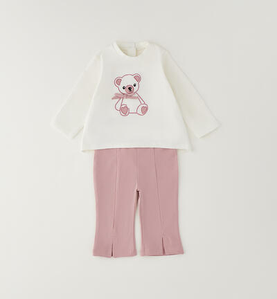 Minibanda baby girl's outfit CREAM