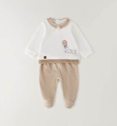 Newborn chenille set CREAM