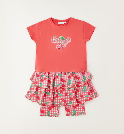 Girl's skirt set ORANGE