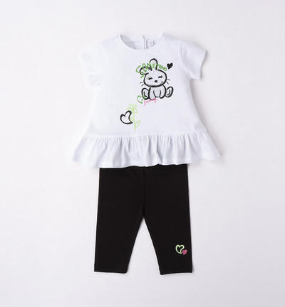 Girl's bunny outfit WHITE