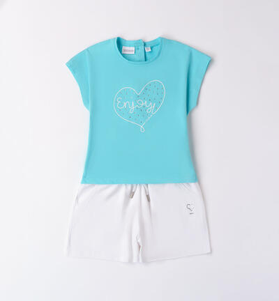 Girls' two-piece outfit LIGHT BLUE