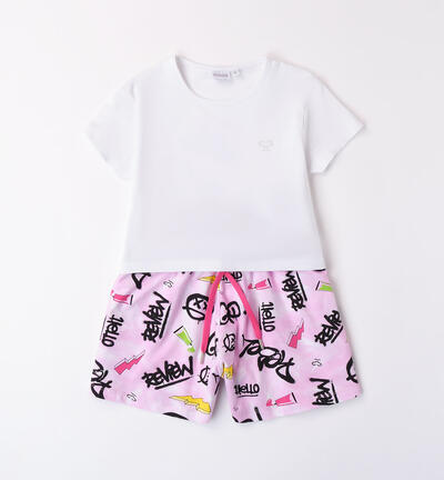 Girls' two-piece outfit WHITE
