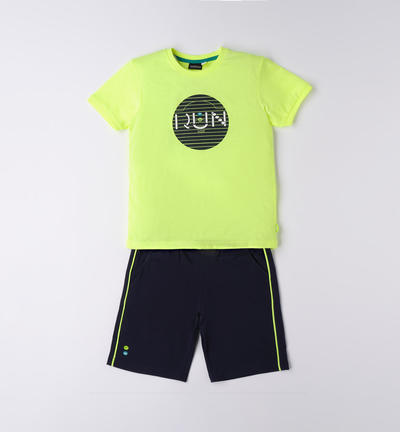 Completo estivo e sportivo per ragazzo VERDE
