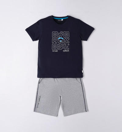 Completo estivo e sportivo per ragazzo BLU
