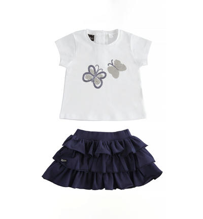 Girl's butterfly outfit WHITE
