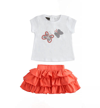 Girl's butterfly outfit RED