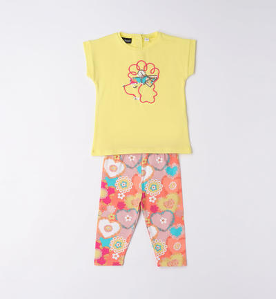Completo giallo bambina GIALLO