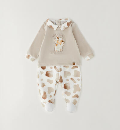 Minibanda two-piece suit BEIGE