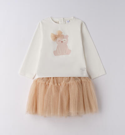 Completo natalizio bambina BEIGE