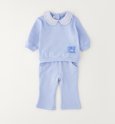 Minibanda baby girl set LIGHT BLUE