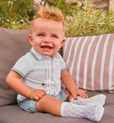 Summer baby outfit WHITE