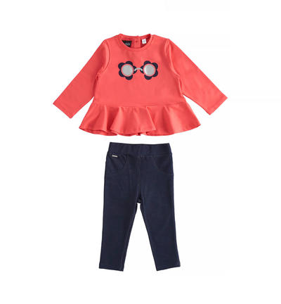 Glasses design outfit for girls BLUE