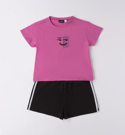 Completo sportivo estivo ragazza VIOLA