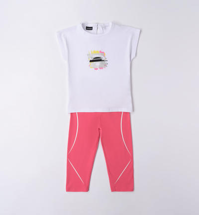 Completo sportivo ragazza BIANCO