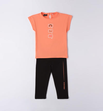 Completo sportivo ragazza ARANCIONE