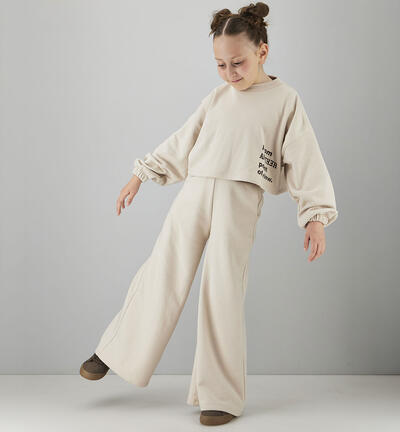 Three-piece suit for girls BEIGE