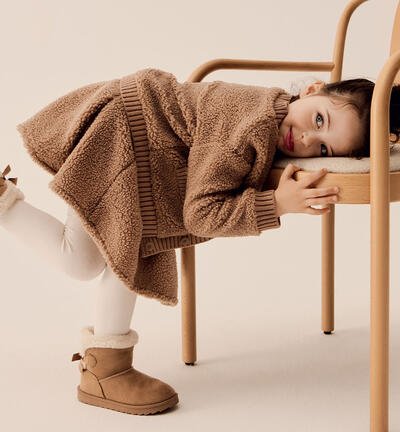 Coordinato teddy per bambina BEIGE